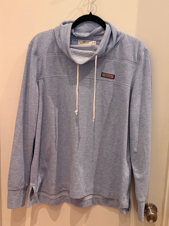 Vineyard Vines Sweaters - Vineyard Vines Coastal Stripe Cowl Neck Pullover Medium Preppy Coastal‎ Beachy